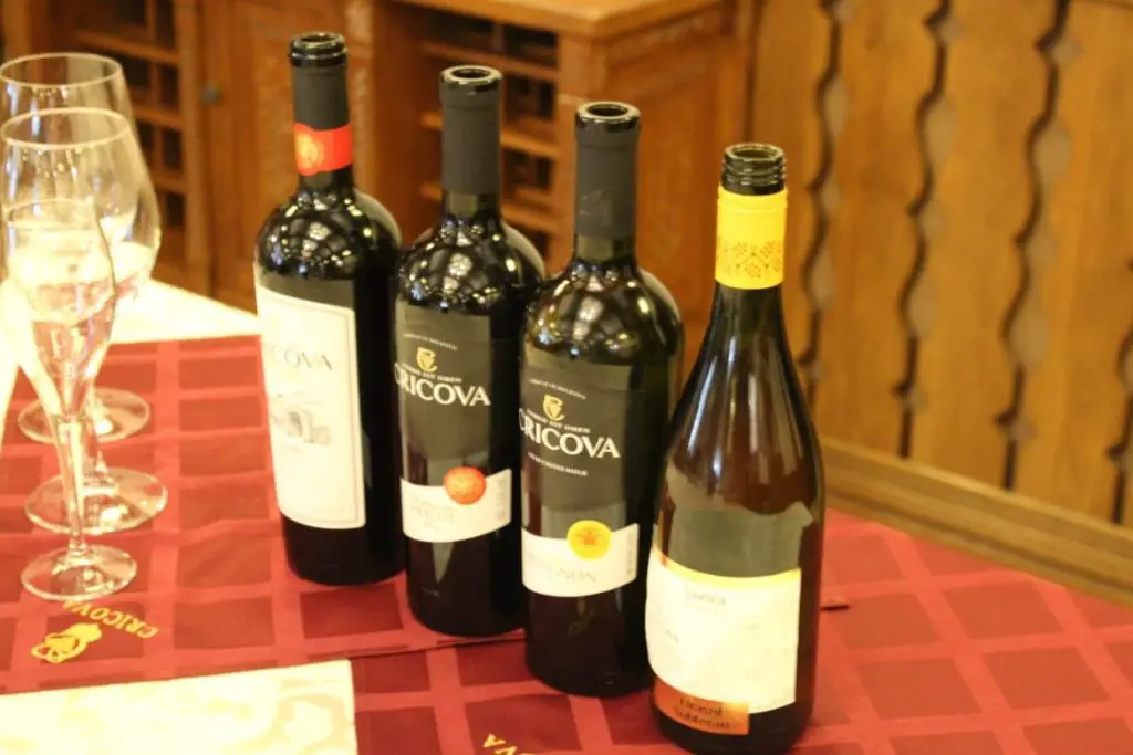 Wine tasting at Cricova