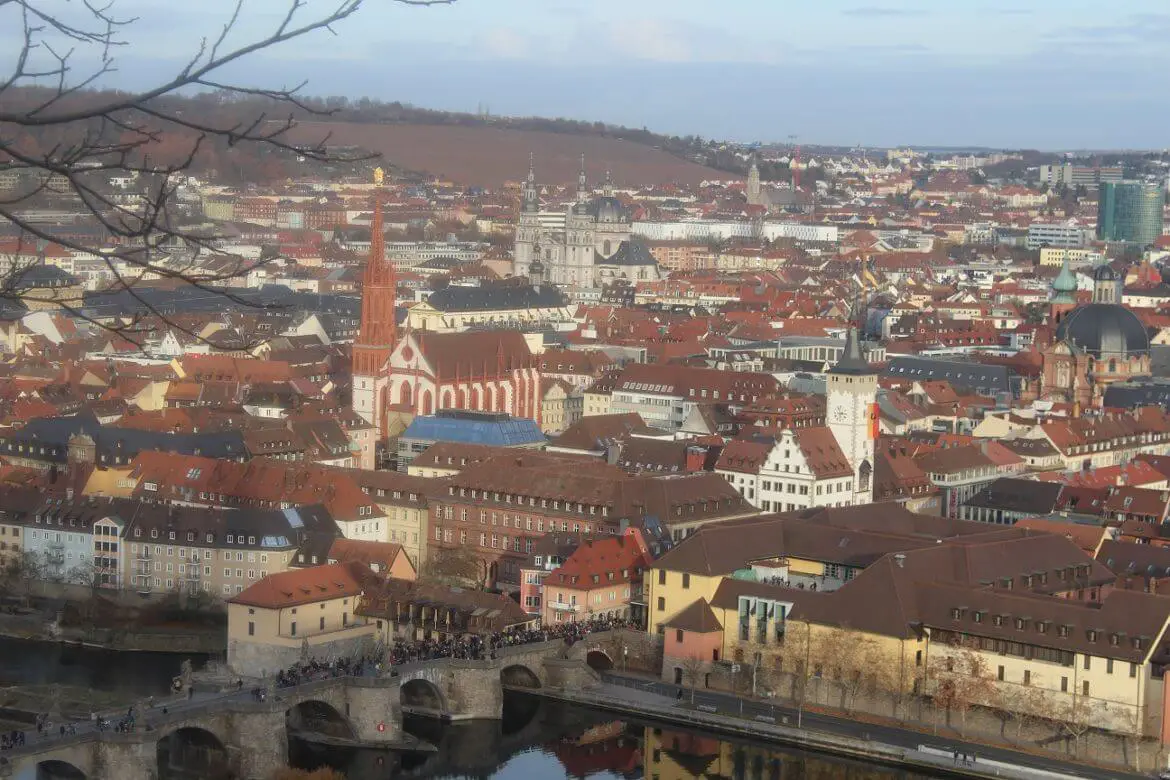 Wurzburg seen from the citadelle