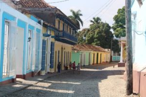 Colorful side street in Trinidad
