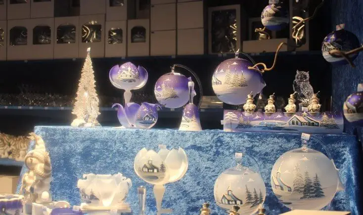 Glass globes at the Christmas markets