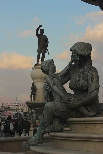 Statues of Skopje, Macedonia 2020