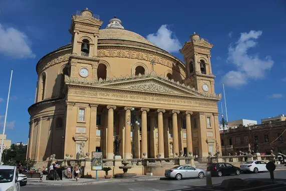 Mosta Dome that survived bombing in WWII