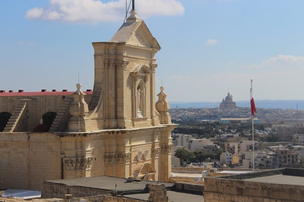 View from the citadelle in Victoria, Gozo Island