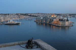 View from Upper Gardens in Valletta, Malta