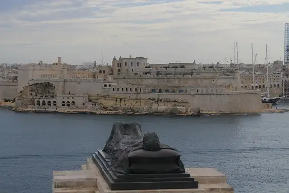 View over The Three Cities from Valletta
