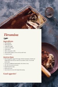 Tiramisu for your Italian dinner - travel the world from home - Italy