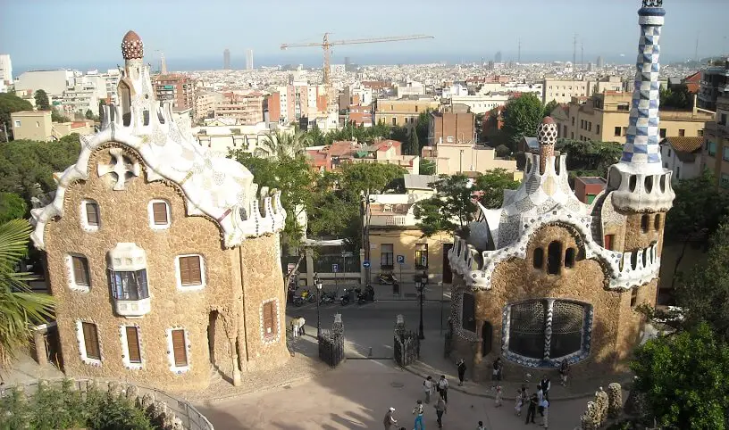 Park Guell Barcelona Gaudi Spania