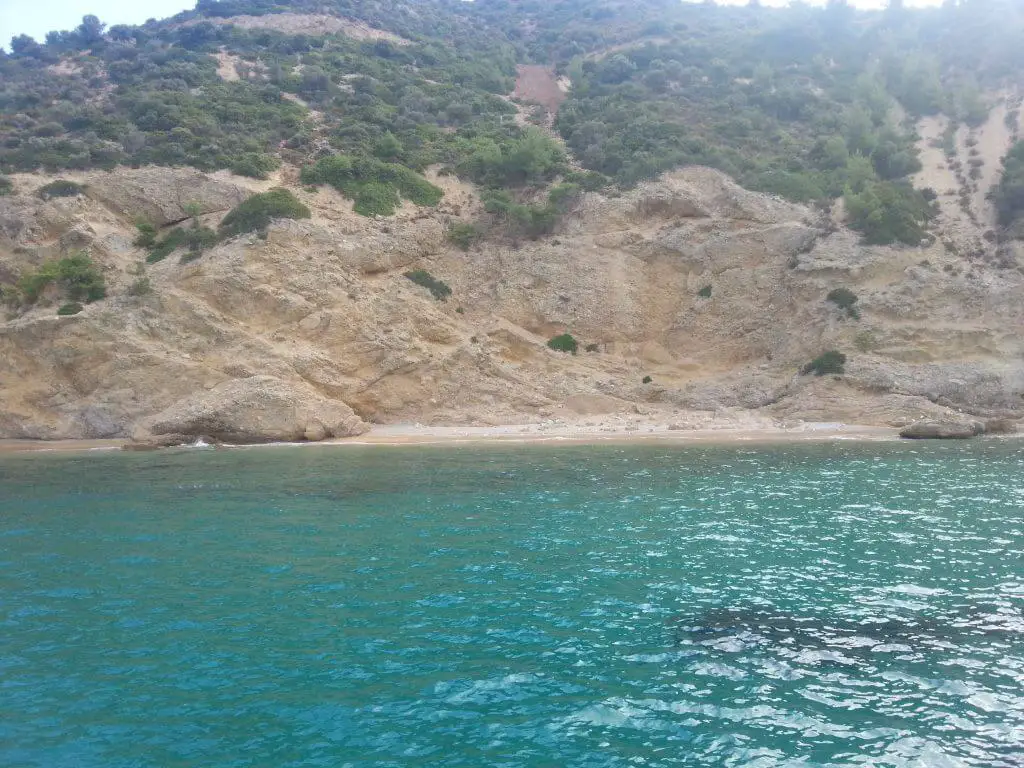 Isolated beach in Thassos
