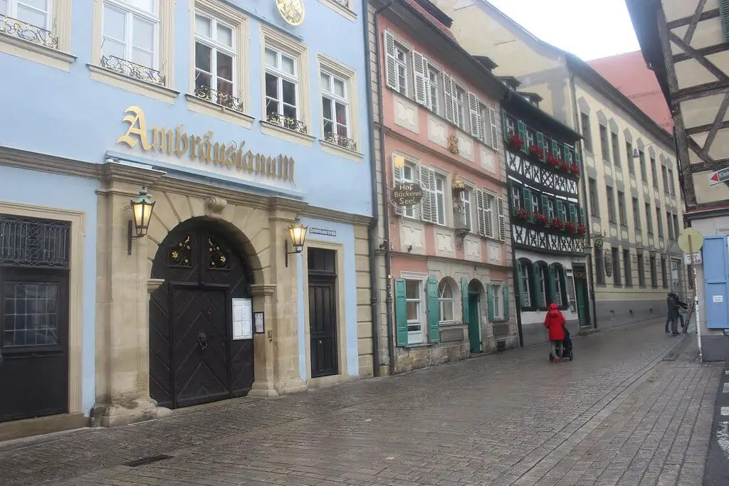 Dominikanerstrasse with Schlenkerla brewery, Germany