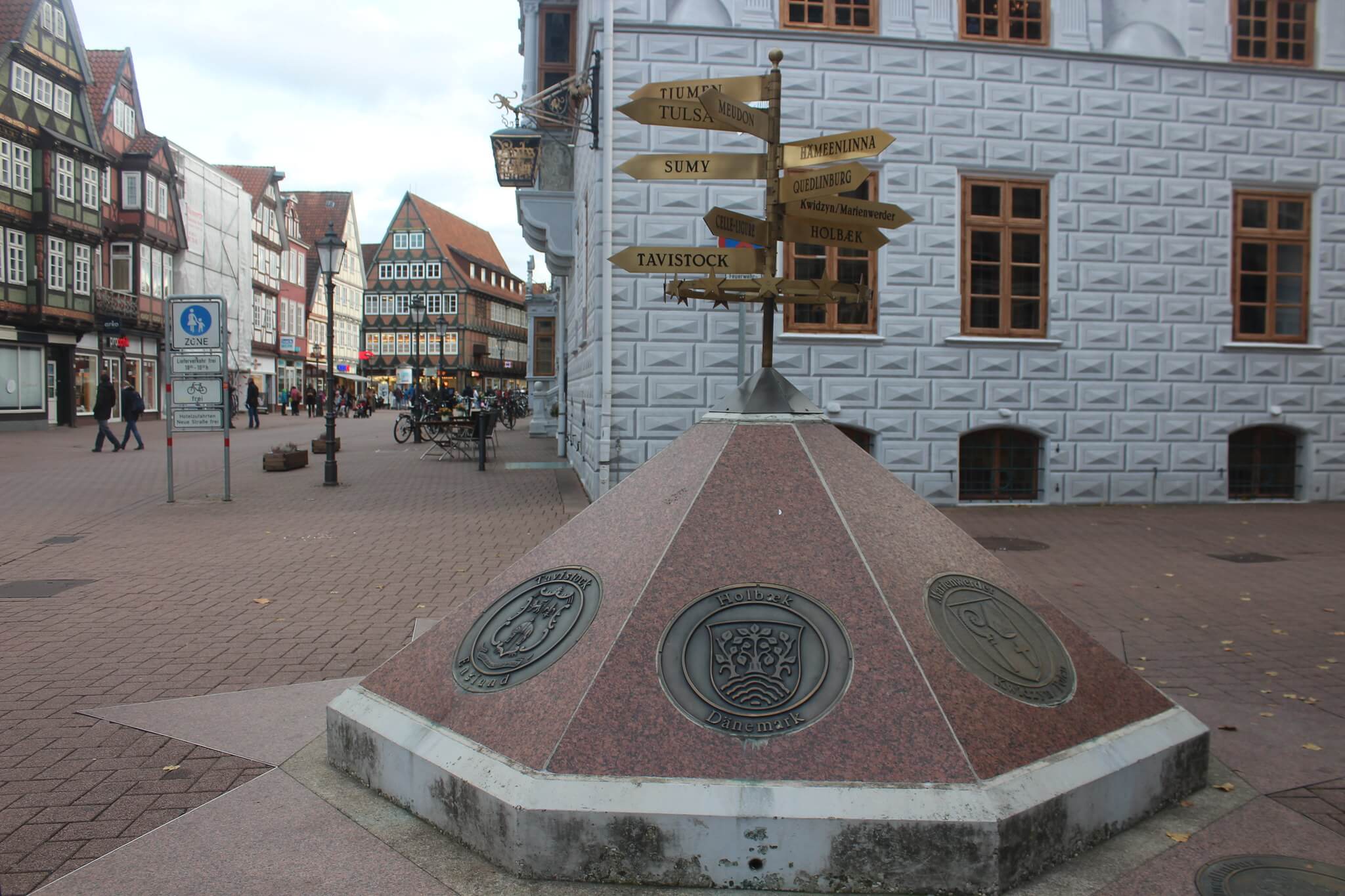 The old city hall square, Celle, Germany