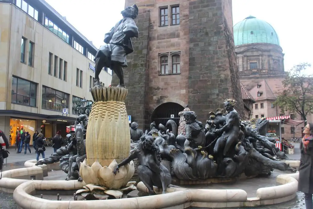 The merry-go-round of marriage (Ehekarusell), Nuremberg, Germany