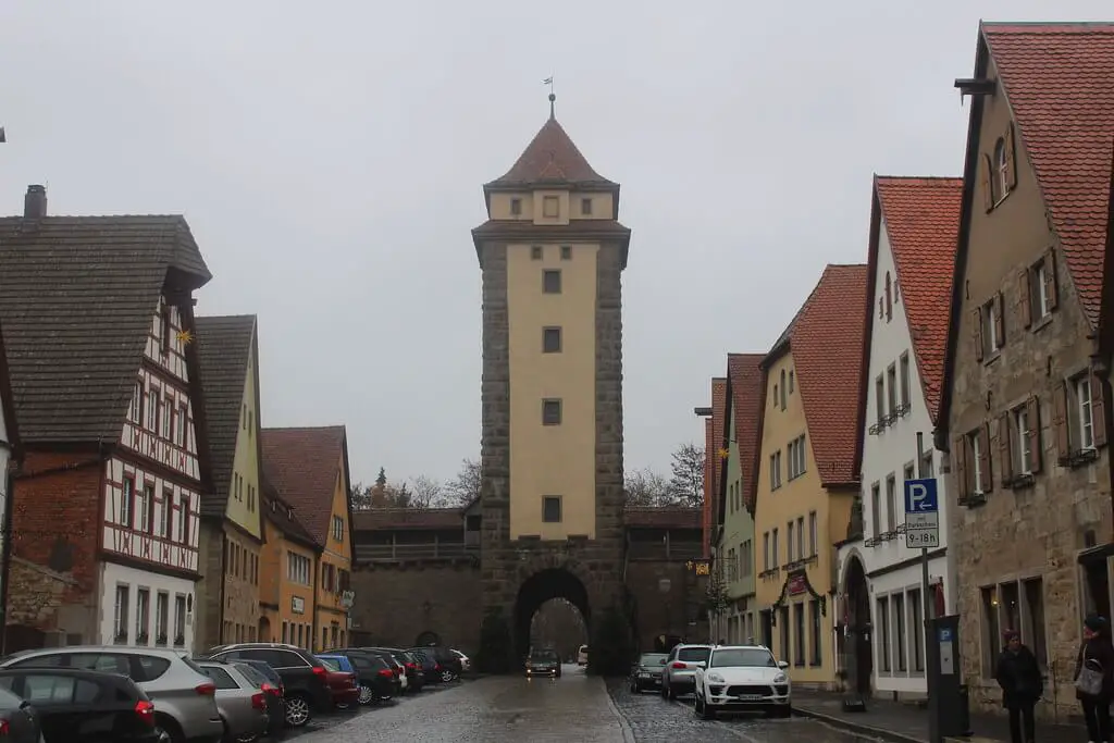 Free parking in Rothenburg ob der Tauber