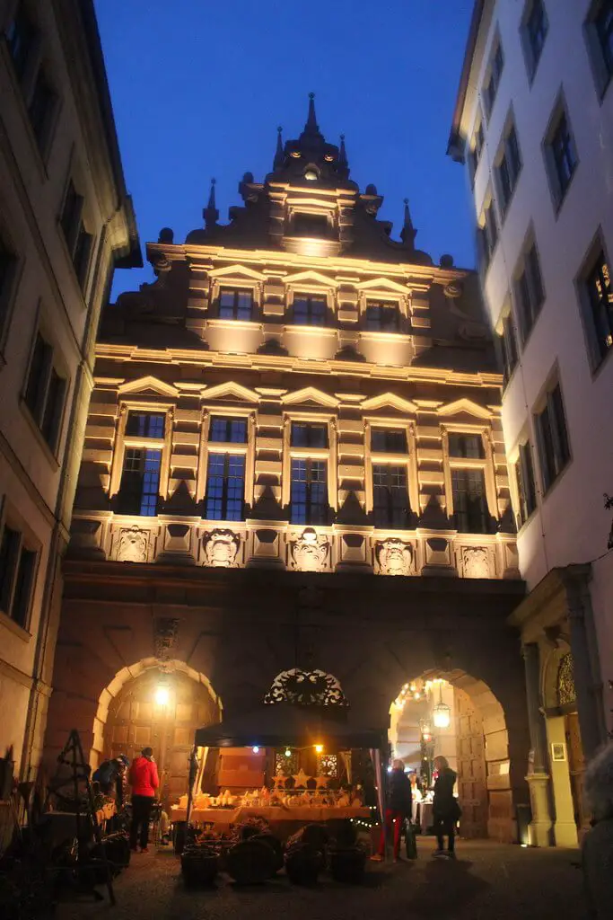 Entrance to the backyard of the townhall, Würzburg, Germany