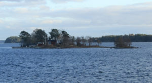 Isolated island in the archipelago of Stockholm