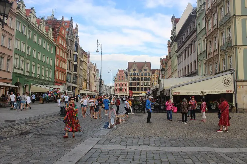 Wroclaw Old Market Square - unul dintre cele mai frumoase obiective turistice din Wroclaw, Polonia