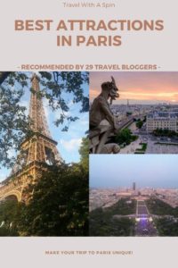 Best touristic attractions in Paris, France
