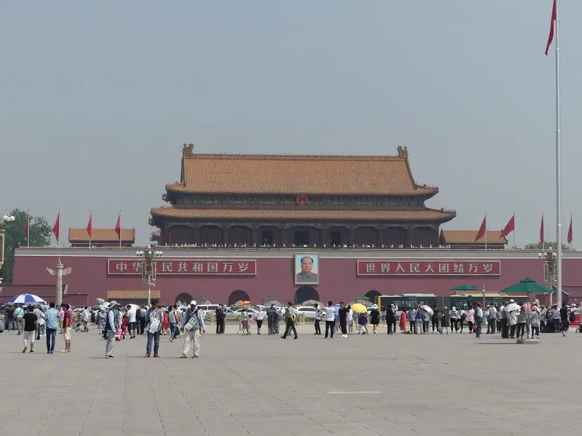 Tiananmen Square, Beijing, China, red tourism and communism around the world
