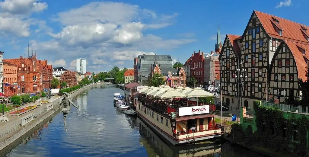 Bydgoszcz canal panorama- cele mai frumoase din Polonia