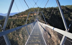 Arouca Bridge located at the start of Paiva Pathway, Portugal