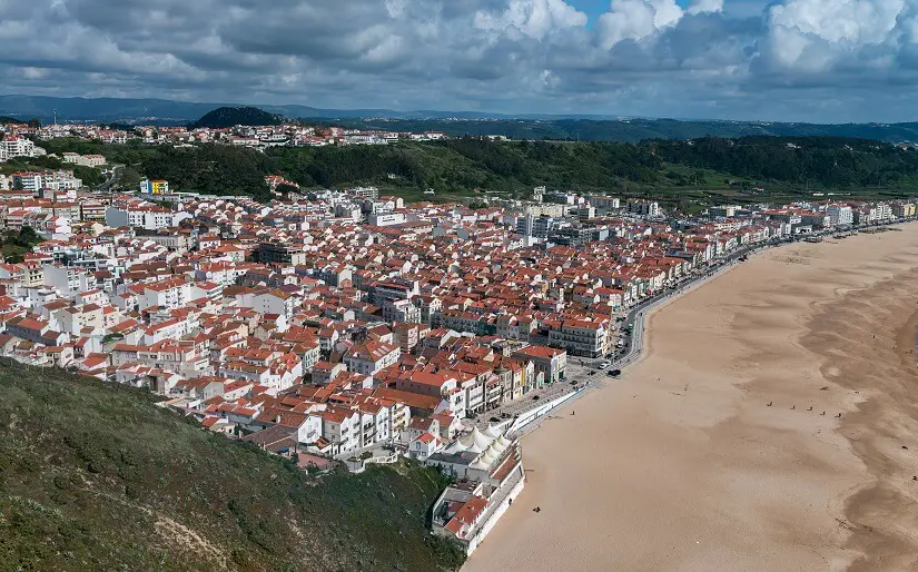 Nazare, a paradise for surfers in Portugal