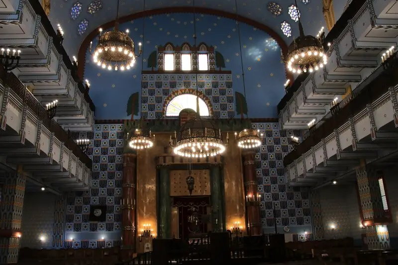Traditional synagogue in Budapest, Hungary