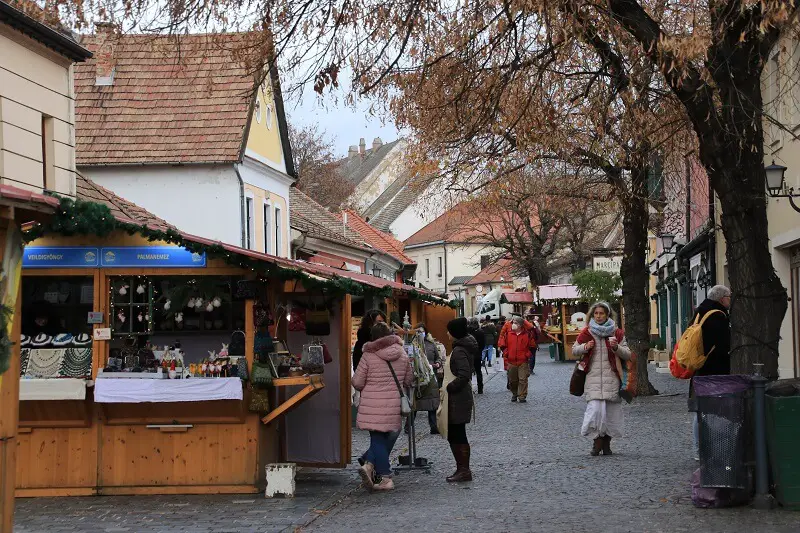 The Christmas market in Szentendre, close to Budapest, Hungary