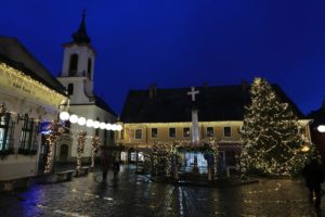The Christmas market in Szentendre, close to Budapest, Hungary