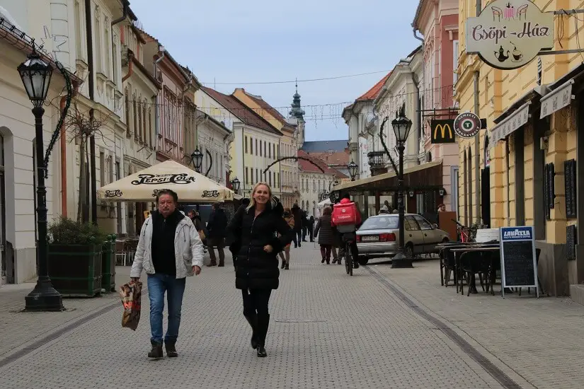 Walking on the peaceful streets - best tourist attractions in Eger