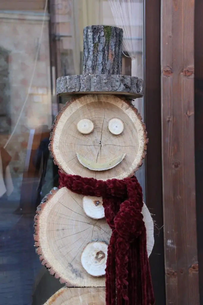 A different snowman in Eger, Hungary