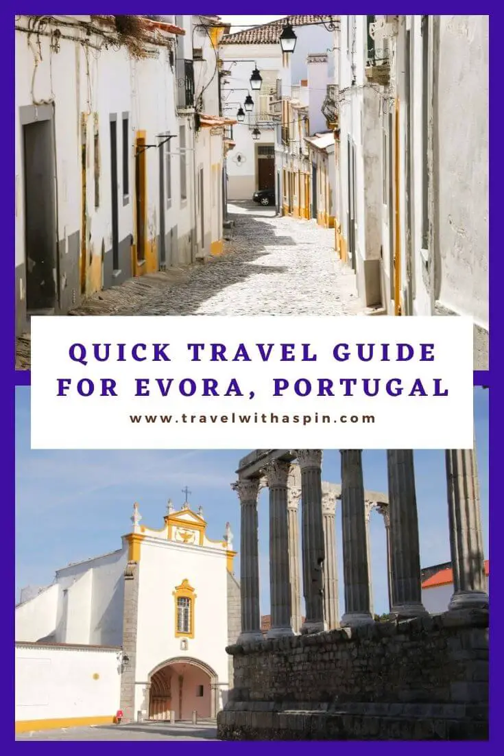 Quick Travel guide for Evora in Portugal