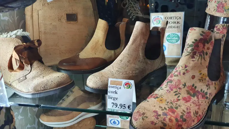 Cork shoes - things Portugal is famous for