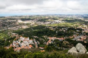 View over Sintra from the Moorish Castle