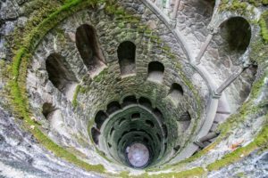 Initiation Well at Quinta da Regaleira in Sintra - best castles and palaces to visit on a day trip from Lisbon
