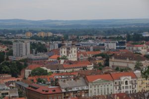 View over Miskolc from Avas TV Tower