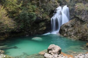 Sum Waterfall in Slovenia, Vintgar Gorge