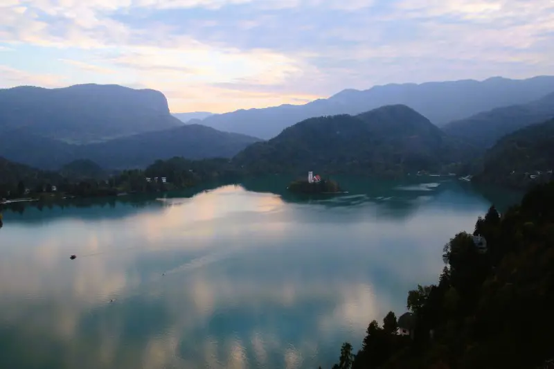View over Lake Bled from the Castle, Slovenia
