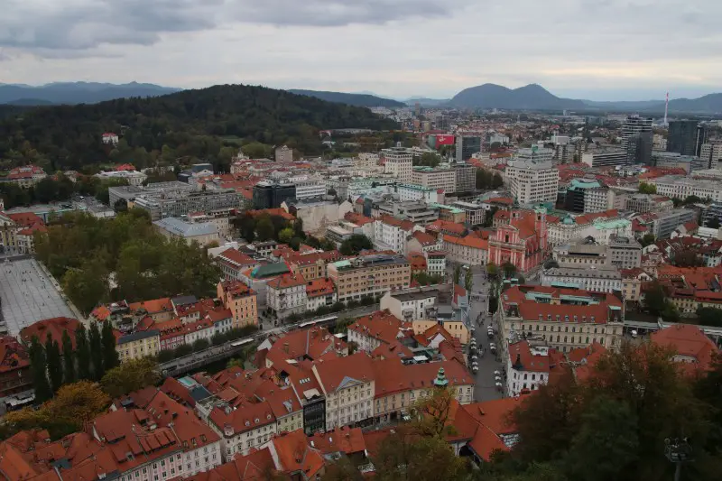 View over Ljubljana from the castle - obiective și atracții turistice din Ljubljana, Slovenia
